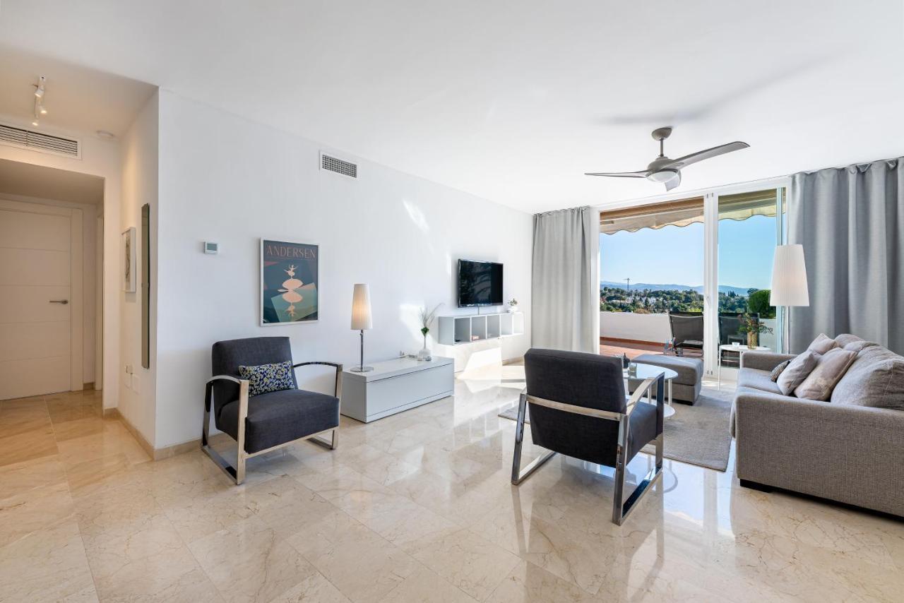 2 Bedroom With Sea And Mountain Views, Pool Marbella Exteriör bild